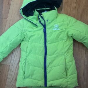 Rossignol Kids ski Jacket neon green/yellow